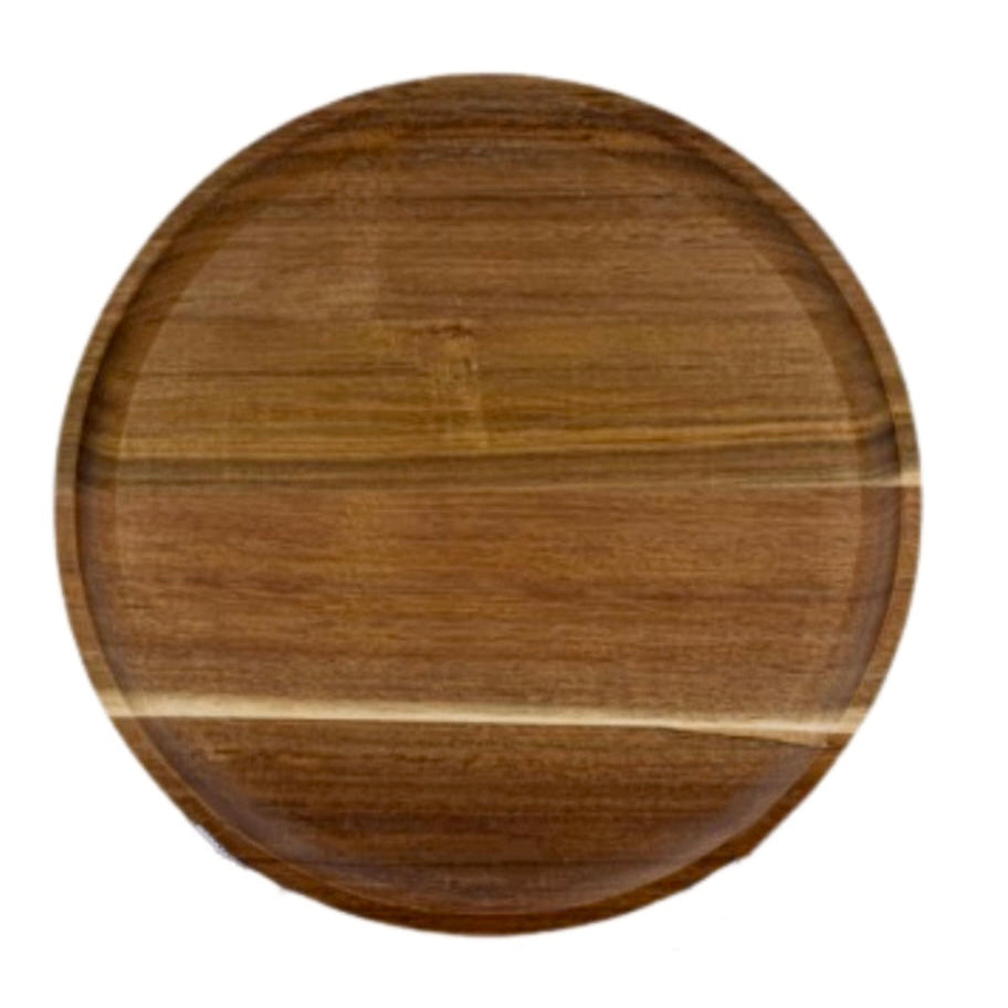 Bajo Plato De Madera