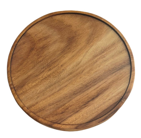 Bajo Plato De Madera
