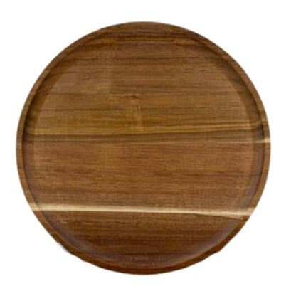 Bajo Plato De Madera