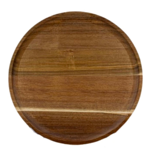 Bajo Plato De Madera